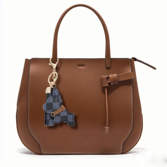 Checkered Dog Keychain Bag Charm - Picture 3 of 4